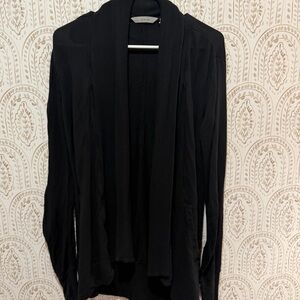 Athleta Drape Open Front Cardigan Women's Size XS Modal Blend Pockets Thumbholes